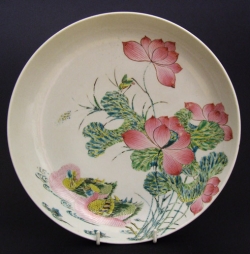 Yongzheng famille rose dish in the Chinese taste - courtesy R&G McPherson Antiques